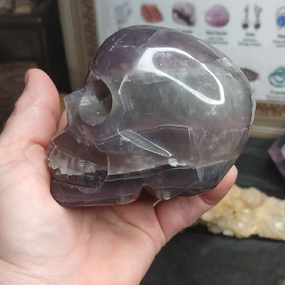 Amethyst Crystal Skull Decor ( SOLD)